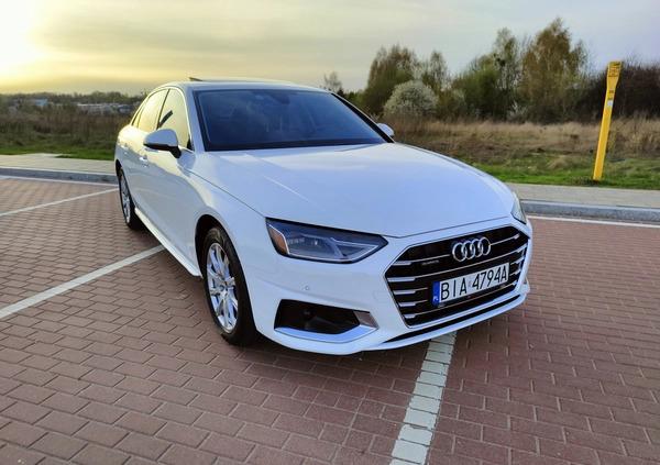 Audi A4 cena 127500 przebieg: 34500, rok produkcji 2021 z Białystok małe 92